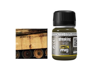 AMMO MIG 1207 Streaking Grime F. US MOD. Vehicles - Mig1207 xs - MIG1207-XS