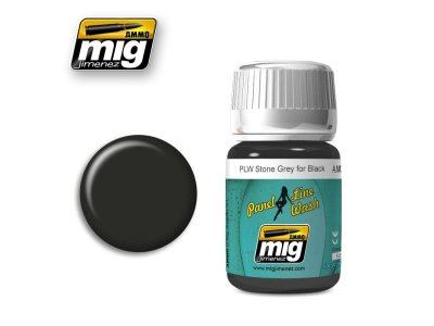 AMMO MIG 1615 PLW Stone Grey For Black - Mig1615 - MIG1615-XS