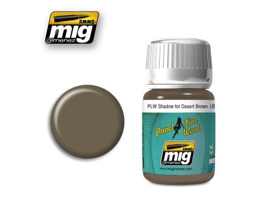 AMMO MIG 1621 PLW Shadow For Desert Brown - Mig1621 - MIG1621-XS