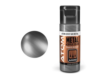 AMMO MIG 20167 ATOM - Metallic Gun Metal - Acryl - 20ml - Mig20167 xs - MIG20167-XS