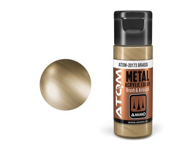 AMMO MIG 20173 ATOM - Metallic Brass - Acryl - 20ml - Mig20173 xs - MIG20173-XS