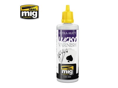 AMMO MIG 2050 Lucky Varnish - Ultra Matt - Acryl (60 ml) - Mig2050 - MIG2050-XS