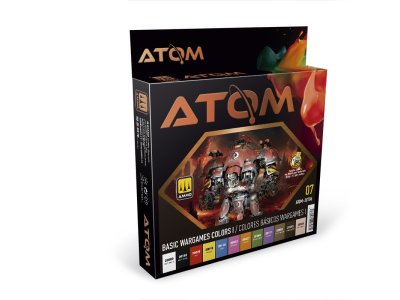 AMMO MIG 20706 ATOM - Basic Wargames I Colors - Acryl Set 12x20ml - Mig20706 xs - MIG20706-XS