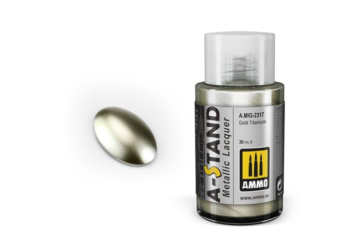 AMMO MIG 2317 A-Stand Gold Titanium - Metallic - 30ml - Mig2317 1 - MIG2317