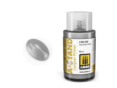 AMMO MIG 2355 A-Stand Grey Gloss Primer - 30ml - Mig2355 - MIG2355