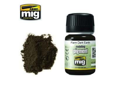 AMMO MIG 3027 Farm Dark Earth Superfine Pigment - Mig3027 - MIG3027-XS