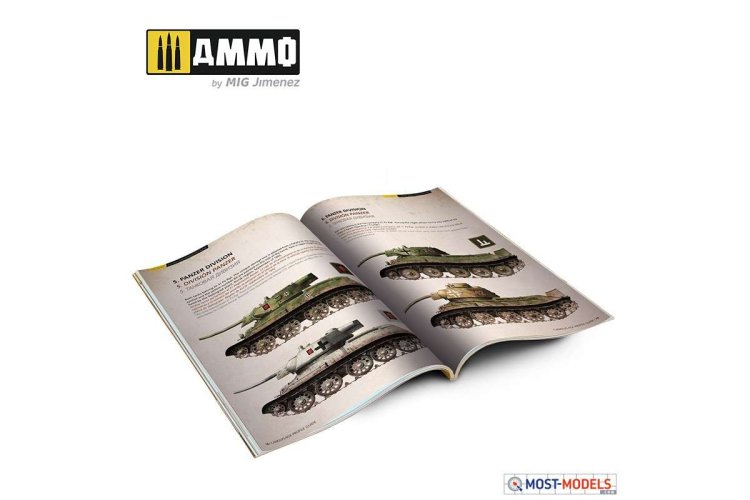 AMMO MIG 6145 T-34 Colours Camouflage Patterns WWII - English - Mig6145 1 t 34 colors t 34 tank camouflage patterns in wwii multilingual - MIG6145-XS