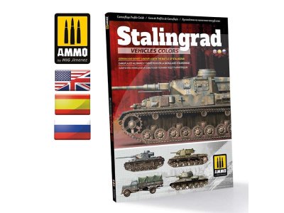 AMMO MIG 6146 Stallingrad Vehicles Colors - English - Mig6146 stalingrad vehicles colors german and russian camouflages in the battle of stalingrad multilingual - MIG6146-XS