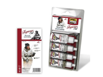 AMMO MIG 7020 Winter Uniforms - Acryl Set - Mig7020 winter uniforms - MIG7020-XS