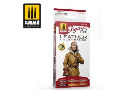 AMMO MIG 7036 Leather Figures - Acryl Set - Mig7036 leather figures set - MIG7036-XS