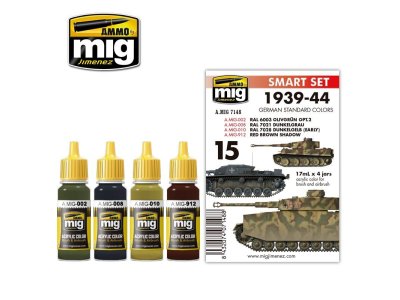 AMMO MIG 7148 German Standard Colors 1939-1944 - Acryl set - Mig7148 - MIG7148-XS