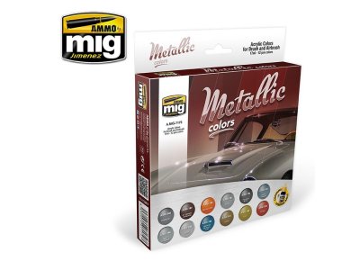 AMMO MIG 7175 Metallic Colors - Acryl set - Mig7175 - MIG7175