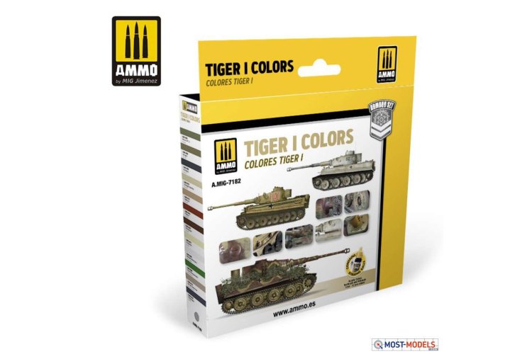 AMMO MIG 7182 Tiger I Colors - Acryl Set - Mig7182 tiger i colors set 2 - MIG7182