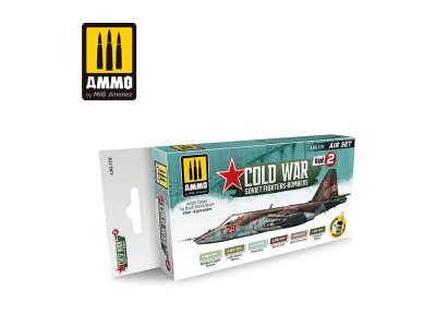 AMMO MIG 7239 Cold War Vol2 Soviet Fighters - Acryl Set - Mig7239 cold war vol 2 soviet fighter bombers set - MIG7239-XS