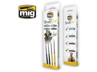 AMMO MIG 7600 Figures Brush Set - Mig7600 - MIG7600-XS