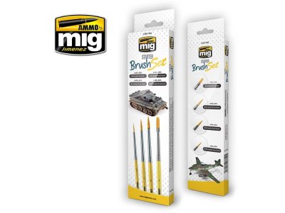 AMMO MIG 7602 Starter Brush Set - Mig7602 1 - MIG7602-XS