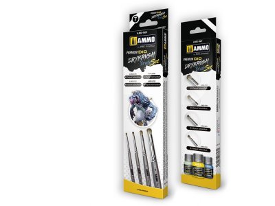 AMMO MIG 7607 Premium Dio Drybrush Set - Mig7607 - MIG7607-XS