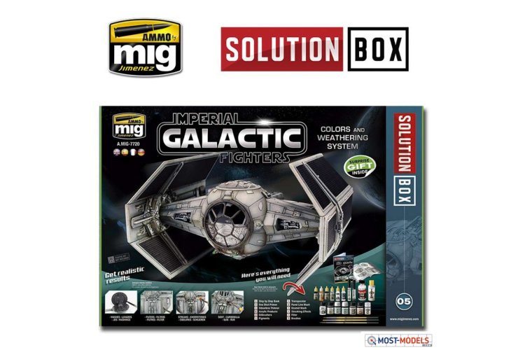 AMMO MIG 7720 How to Paint Galactic Fighters - Solution Box - Mig7720 1 how to paint imperial galactic fighters solution box - MIG7720