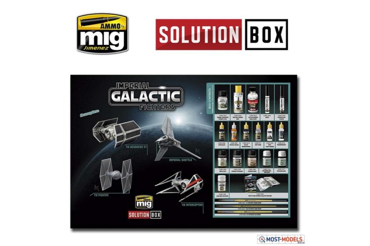 AMMO MIG 7720 How to Paint Galactic Fighters - Solution Box - Mig7720 2 how to paint imperial galactic fighters solution box - MIG7720