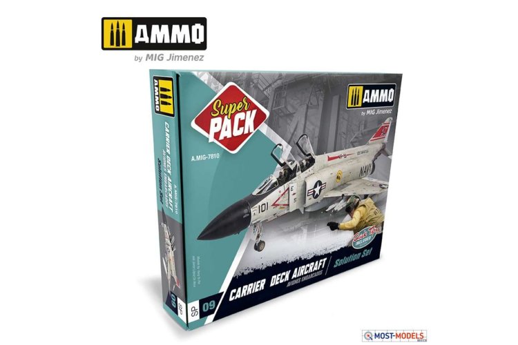 AMMO MIG 7810 Super Pack Carrier Deck Aircraft - Solution Set - Mig7810 super pack carrier deck aircraft solution set 1 - MIG7810