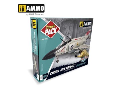 AMMO MIG 7810 Super Pack Carrier Deck Aircraft - Solution Set - Mig7810 super pack carrier deck aircraft solution set - MIG7810
