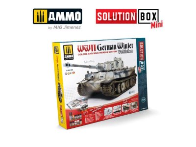 AMMO MIG 7901 How to paint WWII German winter vehicles - Mini Solution Box - Mig7901 solution box mini how to paint wwii german winter vehicles  - MIG7901