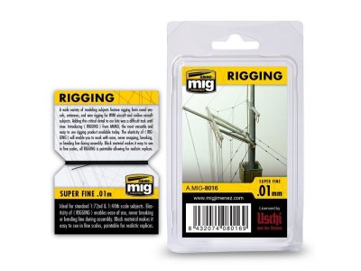 AMMO MIG 8016 Rigging - Super Fine 0,01mm - 2 meters - Mig8016 - MIG8016-XS