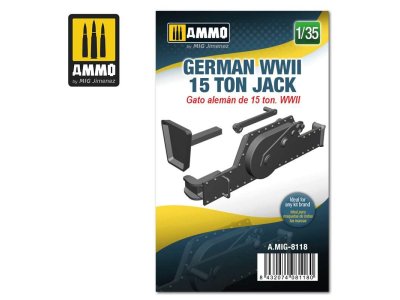 1:35 AMMO MIG 8118 GERMAN WWII 15 TON JACK - Mig8118 135 german wwii 15 ton jack - MIG8118