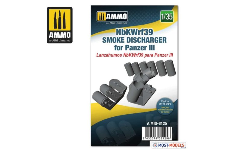 1:35 AMMO MIG 8125 NBKWRF39 SMOKE DISCHARGED for PANZER III  - Mig8125 135 nbkwrf39 smoke discharged for panzer iii 1 - MIG8125