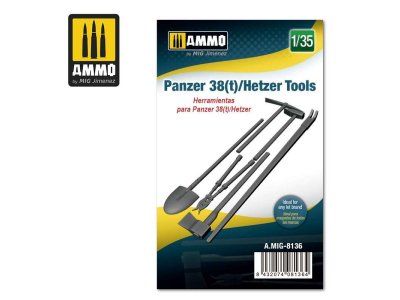 1:35 AMMO MIG 8136 Panzer 38(T) Hetzer Tools - Mig8136 135 panzer 38thetzer tools - MIG8136