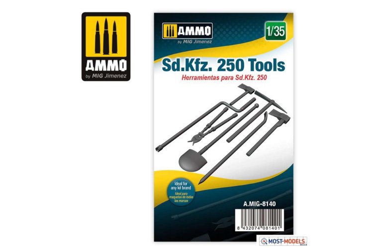 1:35 AMMO MIG 8140 SD.KFZ. 250 Tools - Mig8140 135 sdkfz 250 tools 1 - MIG8140