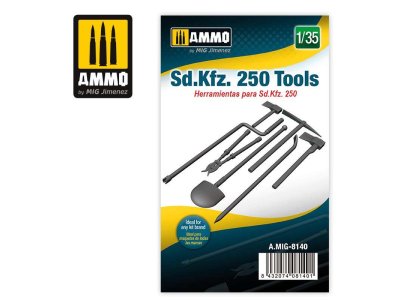 1:35 AMMO MIG 8140 SD.KFZ. 250 Tools - Mig8140 135 sdkfz 250 tools - MIG8140