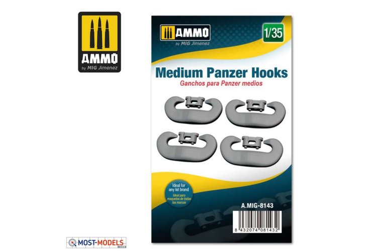 1:35 AMMO MIG 8143 Medium Panzer Hooks - Mig8143 135 medium panzer hooks 1 - MIG8143