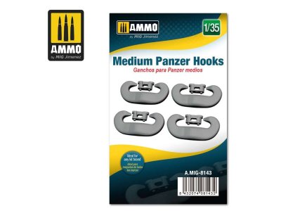 1:35 AMMO MIG 8143 Medium Panzer Hooks - Mig8143 135 medium panzer hooks - MIG8143