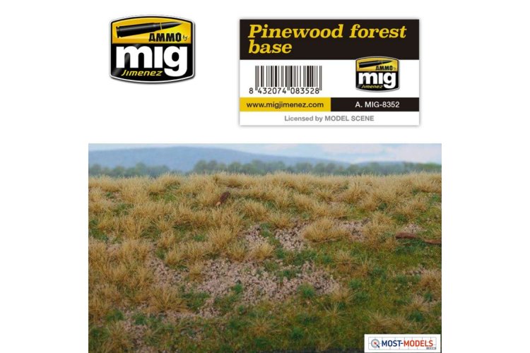 AMMO MIG 8352 Pinewood-Forest Base - Mat for Diorama - Mig8352 pinewood forest base 1 - MIG8352-XS