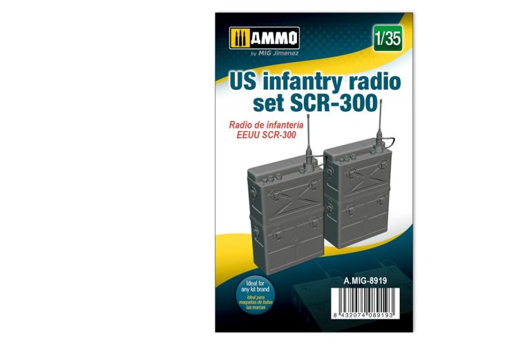 1:35 AMMO MIG 8919 US infantry radio set SCR-300 - Mig8919 135 us infantry radio set scr 300 1 - MIG8919