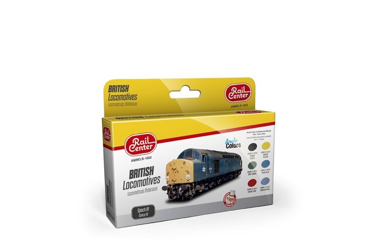 AMMO MIG R1002 British Locomotives EP IV - Acryl Set - Migr1002 british locomotives epoch iv 1 - MIGR1002-XS