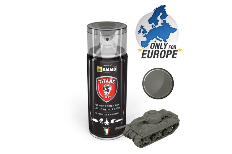 AMMO MIG TTH119 Titans Hobby German Field Grey - Primer - Matt - Acryl Spray - 400ml - Migtth119 1 - MIGTTH119