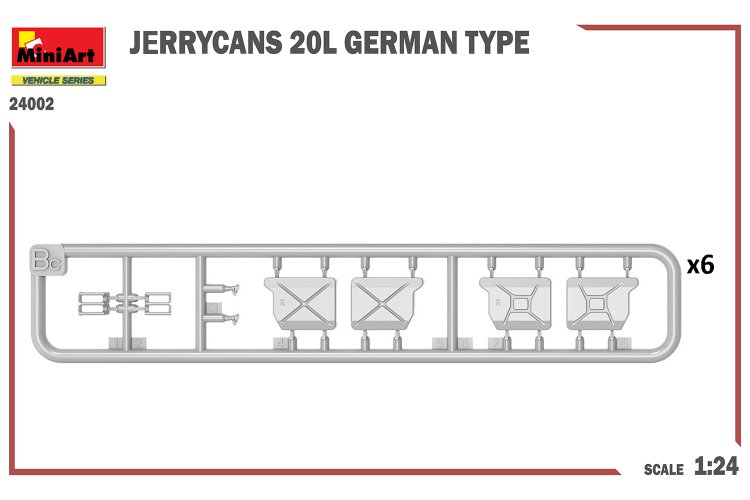 1:24 MiniArt 24002 Duitse Jerrycans 20L. voor Diorama - Min24002 3 - MIN24002