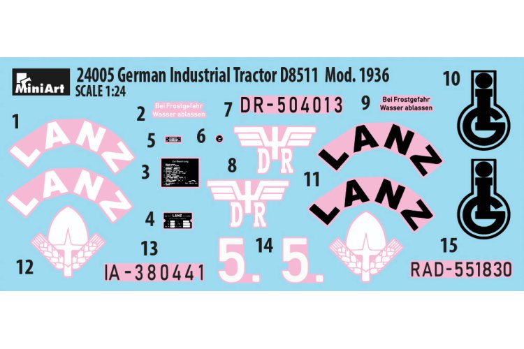 1:24 MiniArt 24005 German Industrial Tractor D8511 Mod. 1936 - Min24005 4 - MIN24005