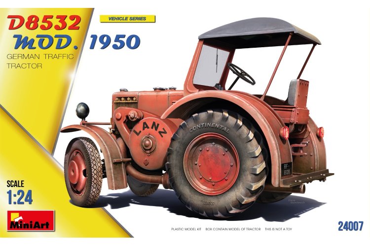 1:24 MiniArt 24007 German Traffic Tractor D8532 Mod.1950 - Min24007 1 - MIN24007