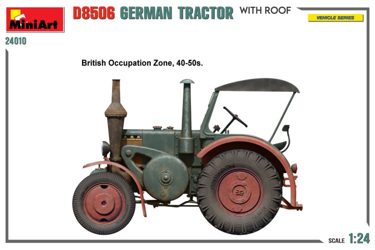 1:24 MiniArt 24010 German Tractor D8506 with Roof - Min24010 3 - MIN24010