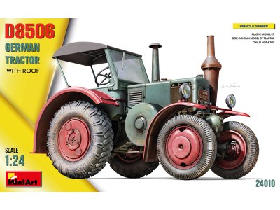 1:24 MiniArt 24010 German Tractor D8506 with Roof - Min24010 - MIN24010