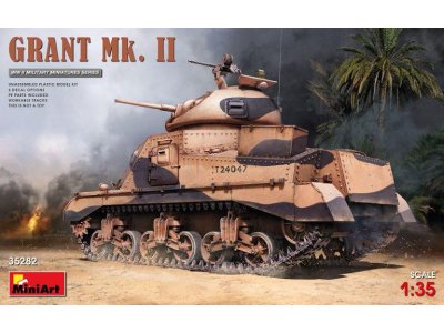 1:35 MiniArt 35282 Grant Mk. II tank - Min35282front - MIN35282