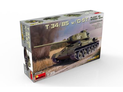 1:35 MiniArt 35290 T-34/85 w/D-5T Plant 112 Spring 1944 w Interior Kit - Min35290 000 - MIN35290