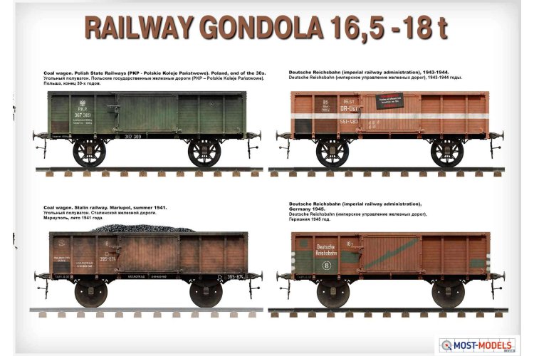 1:35 MiniArt 35296 Railway Gondola 16,5 – 18T. - Min35296 1 - MIN35296