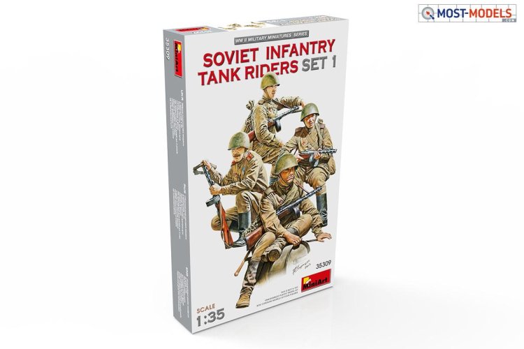 1:35 MiniArt 35309 Soviet Infantry tank riders set 1 - Min35309 - MIN35309