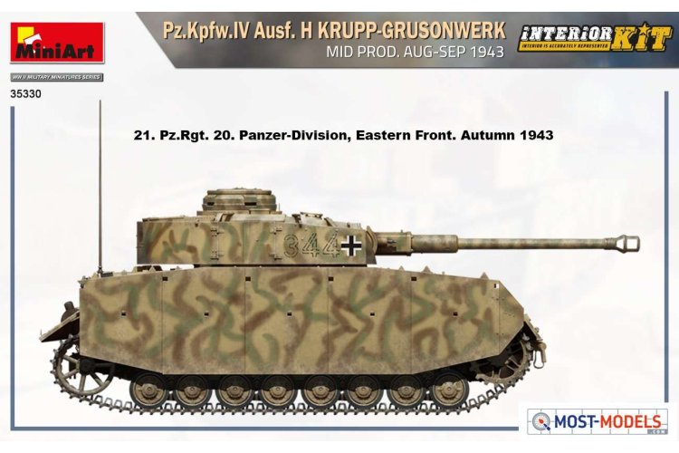 1:35 MiniArt 35330 Pz.Kpfw.IV Ausf. H Krupp-Grusonwerk 1943 - Min35330 side views2 1 - MIN35330