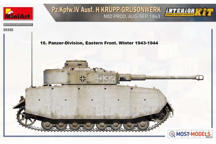 1:35 MiniArt 35330 Pz.Kpfw.IV Ausf. H Krupp-Grusonwerk 1943 - Min35330 side views3 1 - MIN35330