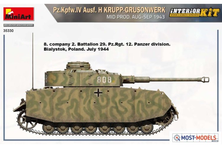 1:35 MiniArt 35330 Pz.Kpfw.IV Ausf. H Krupp-Grusonwerk 1943 - Min35330 side views4 1 - MIN35330